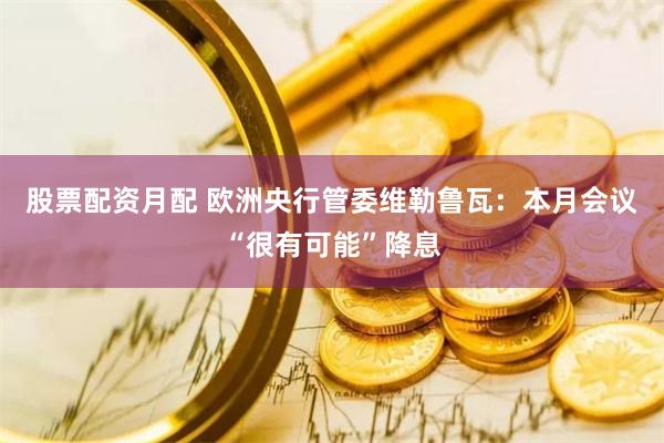 股票配资月配 欧洲央行管委维勒鲁瓦：本月会议“很有可能”降息