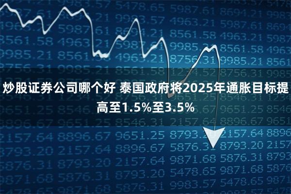 炒股证券公司哪个好 泰国政府将2025年通胀目标提高至1.5%至3.5%